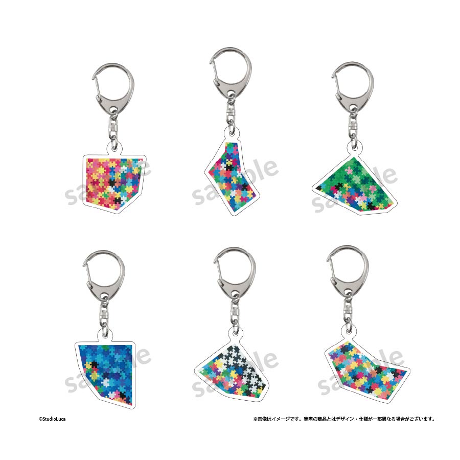 Tele キーホルダー アクリル とある個展荒らされたギャラリー割れた絵のトレーディングアクリル