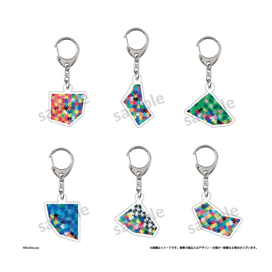 とある個展荒らされたギャラリー割れた絵のトレーディングアクリルキーホルダー