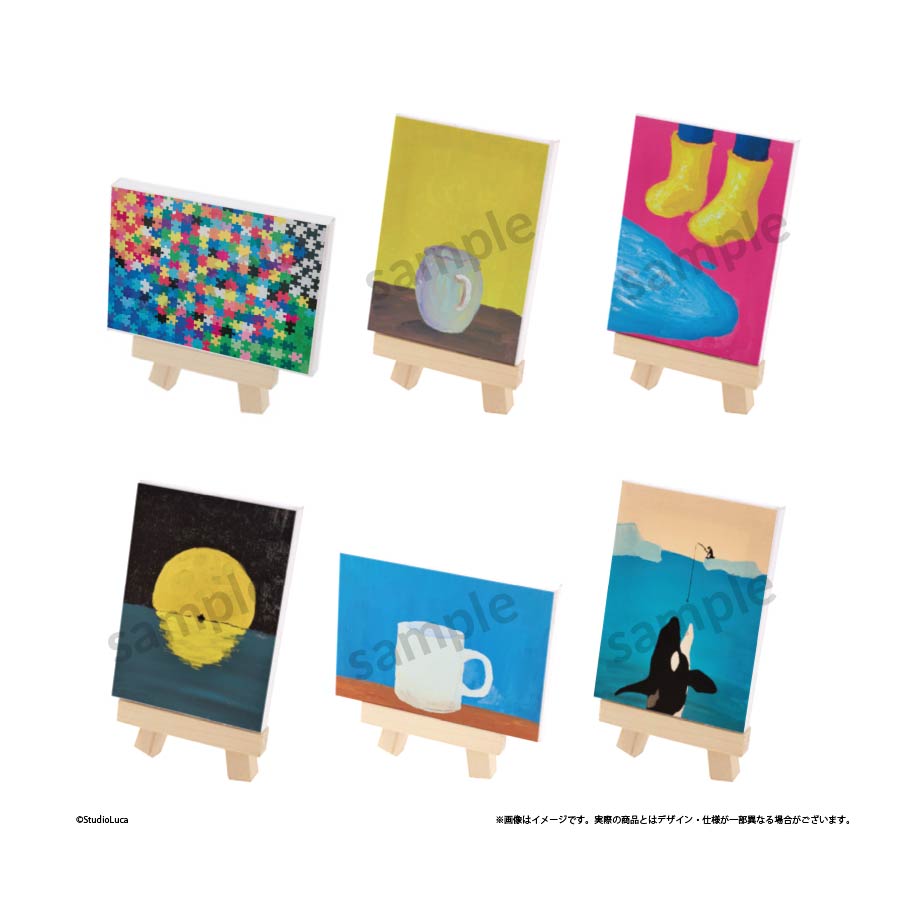 とある個展荒らされたギャラリートレーディングミニキャンバス